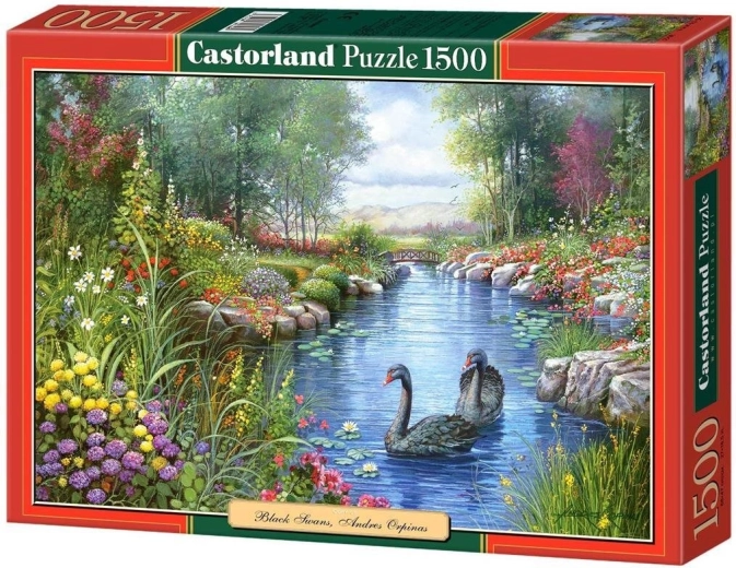 Puzzle Schwarze Schwäne, Andres Orpinas, 1500 Teile