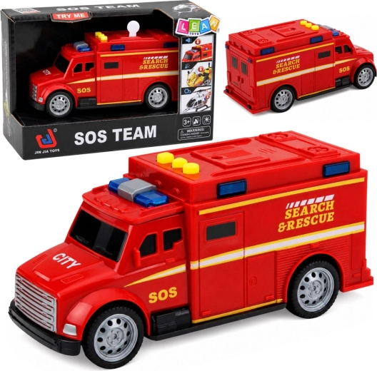 Rettungsauto SOS Search & Rescue mit Licht und Sound 15,5 cm - 1 Stück