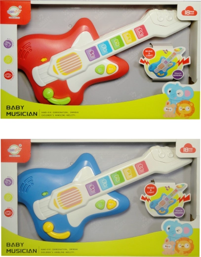 Kindergitarre mit Lichtern und Klängen