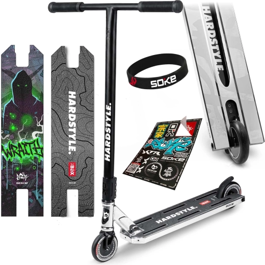 Soke BOX Freestyle-Scooter silber-schwarz