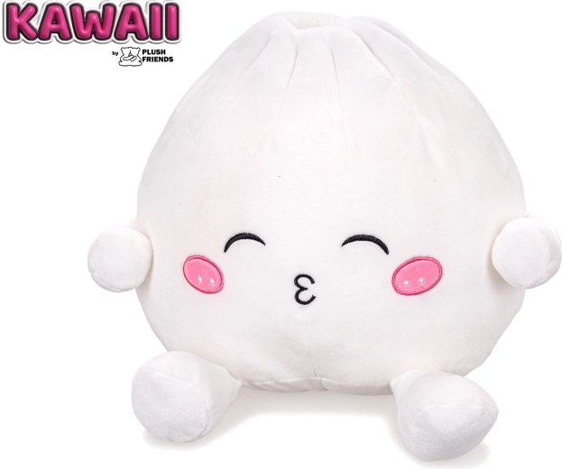 Plush Friends Kawaii Plüsch-Bao-Klößchen mit Schmollmund 25 cm – 1 Stück