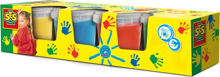 Fingerfarben SES Creative 4 × 145 ml