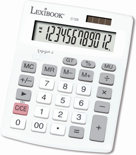 Taschenrechner Lexibook mit 12-stelligem Display und Solarenergie