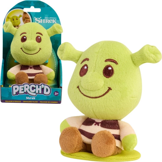 Plüschiger Shrek zum Aufsetzen auf die Schulter Perch’d 10 cm