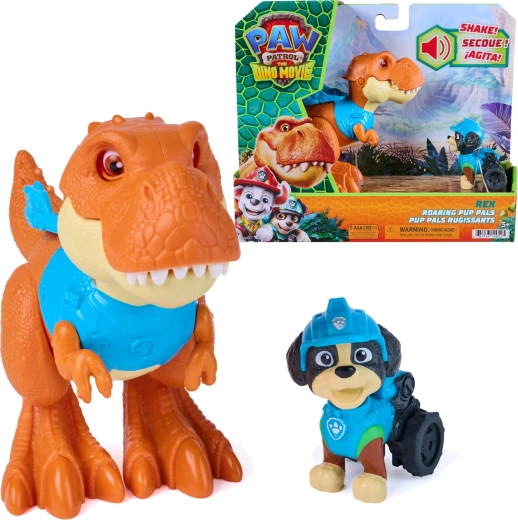 Spin Master Paw Patrol Dino-Film – Rex mit interaktivem T‑Rex Timmy