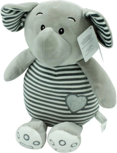 Plüschelefant Gestreifter Kuschelfreund 26 cm