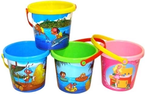 Kleiner Kinder-Eimer mit Bildmotiv - 1 Stück