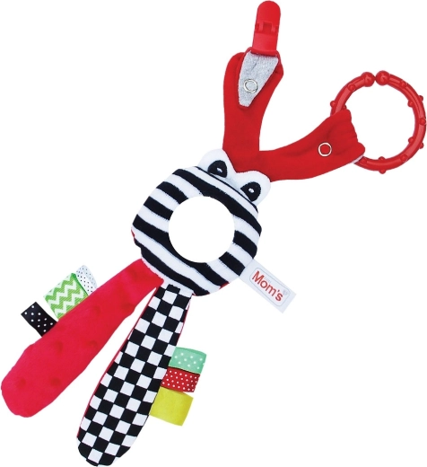 MOMS CARE Kuscheltuch mit Spiegel, rot