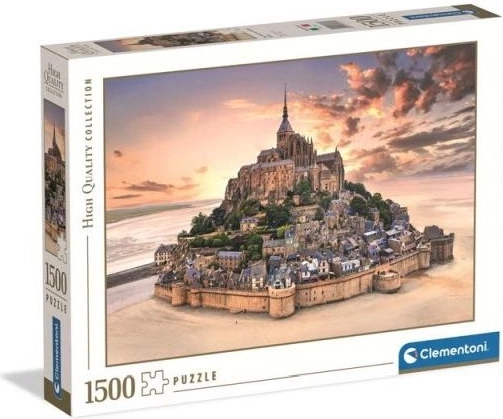 Puzzle Clementoni Mont Saint-Michel bei Sonnenaufgang, 1500 Teile
