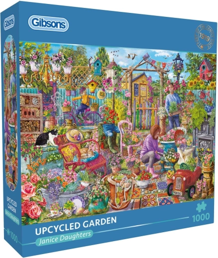 Gibsons Puzzle Garten aus recycelten Materialien, 1000 Teile