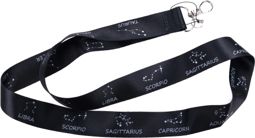 Zodiac Halsband-Schlüsselband mit Metallkarabiner