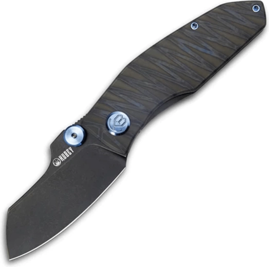 Kubey Monsterdog Titanium Blackwash Taschenmesser 7,5 cm mit Titangriff Tiger Stripes