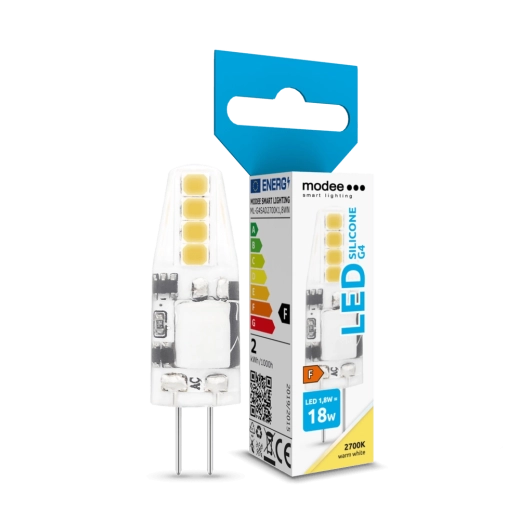 LED-Lampe G4, silikonbeschichtet, 1,8 W, 12 V, 2700 K, 180 lm, Modee Lighting