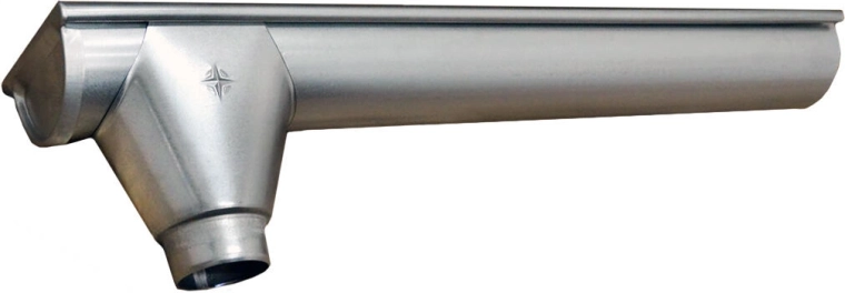 Endrinne links und rechts 250 mm, 1 m, verzinkter Stahl
