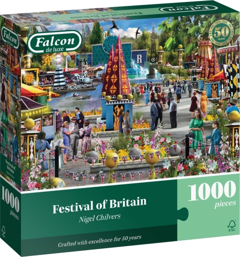 Falcon de luxe Puzzle Festival Britannien 1000 Teile