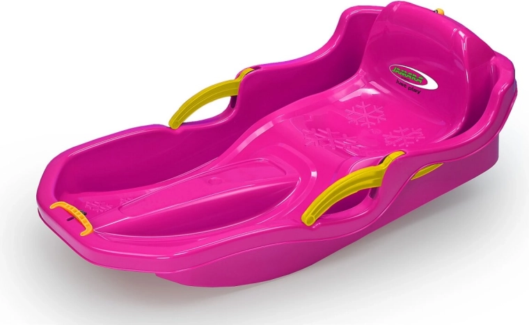 Snow Play Bob Comfort 80 cm rosa mit Handbremse – 1 Stück