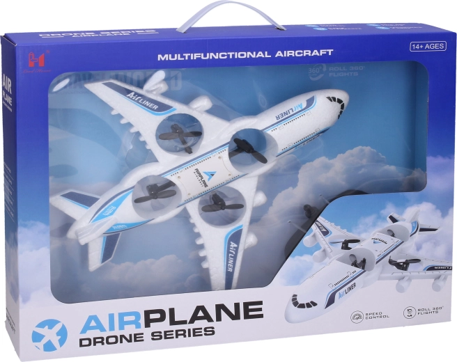 RC-Drohnenflugzeug mit Fernsteuerung 2,4 GHz 31 × 28 × 6 cm - 1 Stück