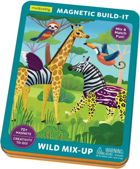 Mudpuppy Magnetisches Set Wilde Tiere