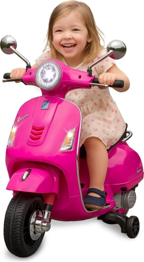 Elektrisches Kinder-Laufrad Vespa GTS 125, rosa