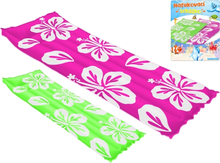 Aufblasbare Luftmatratze mit Blumen 183 × 69 cm - 1 Stück