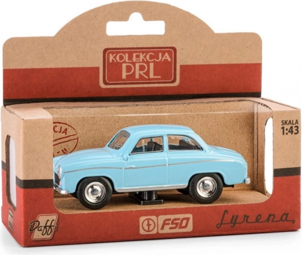 Fahrbares Modell PRL Syrena 104 – blau 1:43 Die-Cast