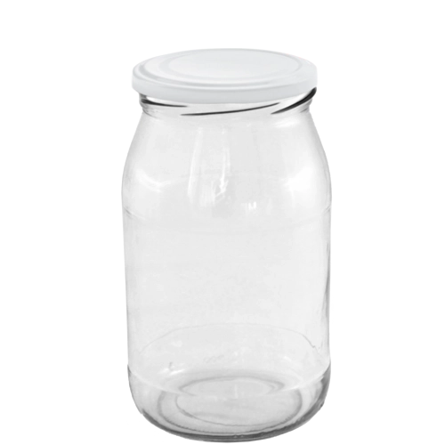 Set aus 8 Einmachgläsern 900 ml mit emaillierten Deckeln 82 mm