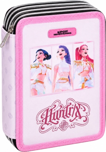 Dreistöckiges Schulmäppchen KPop Demon Hunters Huntrix – voll ausgestattet - 1 Stück