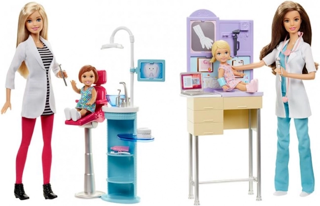 Barbie Berufe Spielset mit Puppe