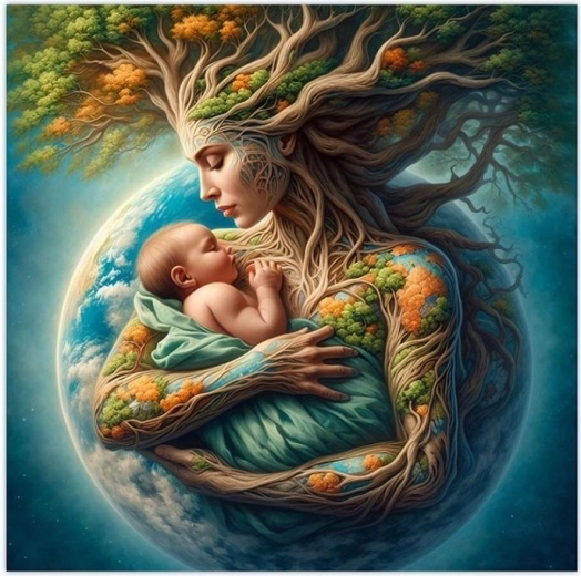 Diamantmalerei – Mutter mit Kind 30 × 40 cm