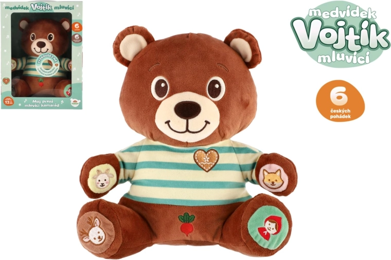 Sprechender Plüschbär Vojtík mit tschechischen Märchen
