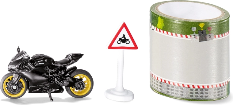 Siku Ducati Panigale 1299 mit aufklebbarer Rennstrecke