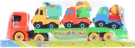 Schraubbarer LKW mit Baufahrzeugen