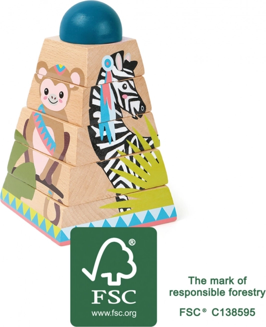 Holzturm zum Stecken Jungle small foot