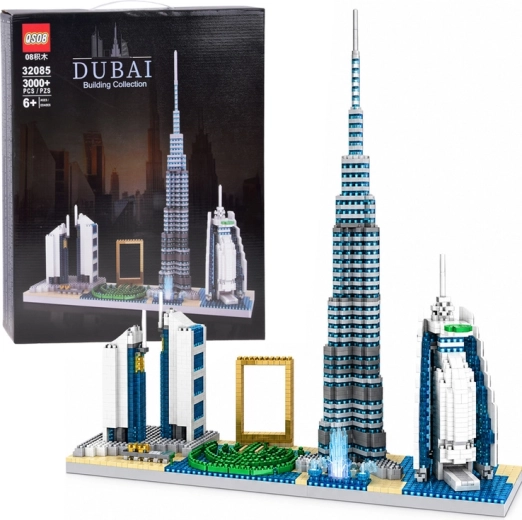 Bausatz Dubai-Panorama mit berühmten Bauwerken, 3.000 Teile
