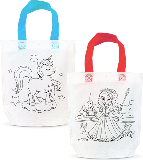 Geschenktüte zum Ausmalen mit 4 Filzstiften – 1 Stück
