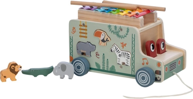FREEON Free2Play Zieh-Lkw mit Tieren und Xylophon