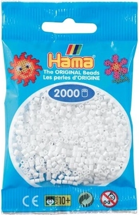 Hama Mini-Bügelperlen Weiß 2000 Stk.