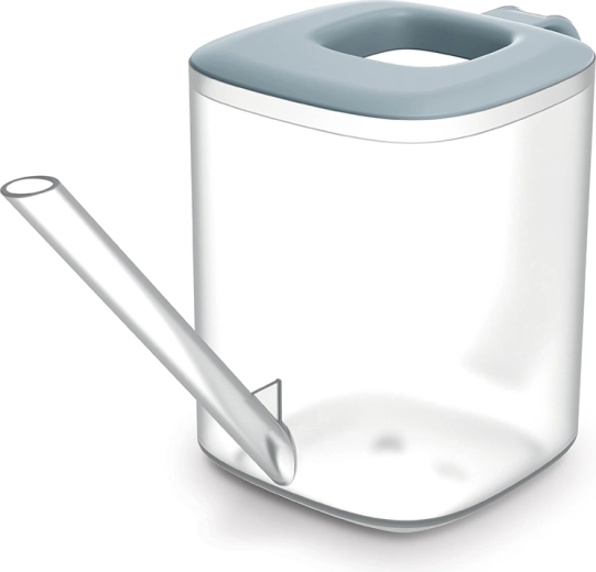 Gießkanne Tubi 1 l transparent/hellgrau