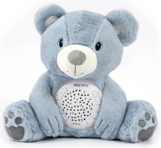 Plüschbär mit Projektor Milly Mally Milly Bear, blau