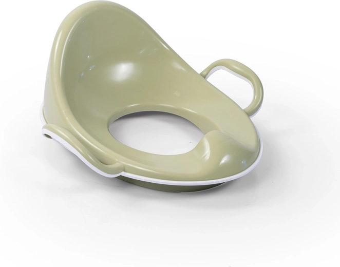 Rutschfestes Kindertoilettensitz mit hoher Rückenlehne, hellgrün