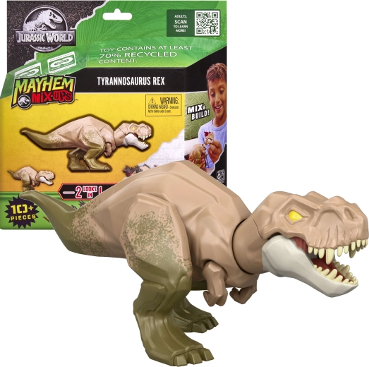 Jurassic World Mayhem Mix-Ups Tyrannosaurus Rex 2-in-1