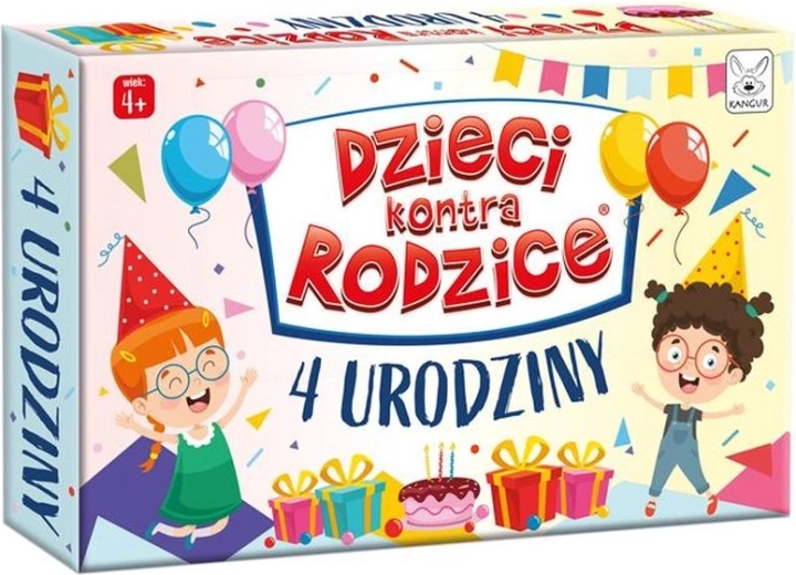 Kinder gegen Eltern – Geburtstag (Spiel mit Bildrätseln) 4+