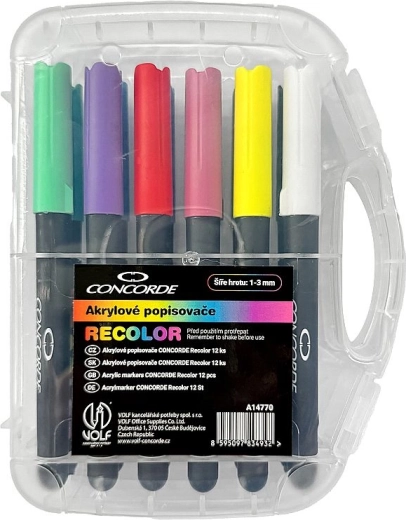 Acrylmarker CONCORDE Recolor, Set 12 Stk.