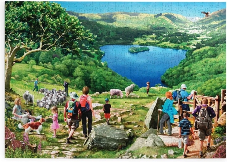House of Puzzles Blick auf den See – Puzzle mit 500 großen Teilen