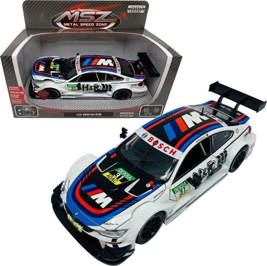 Metallmodell BMW M4 1:24 mit Licht und Sound