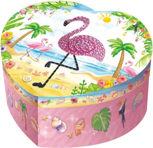 Musikbox in Herzform Pecoware - Flamingo