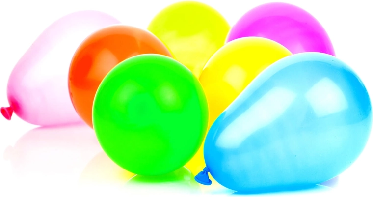 Neonfarbene aufblasbare Ballons 25,3 cm (6 Stk.) MY PARTY