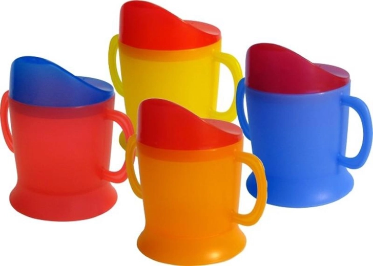 Babybecher mit Schnabel 230 ml, Farbmix