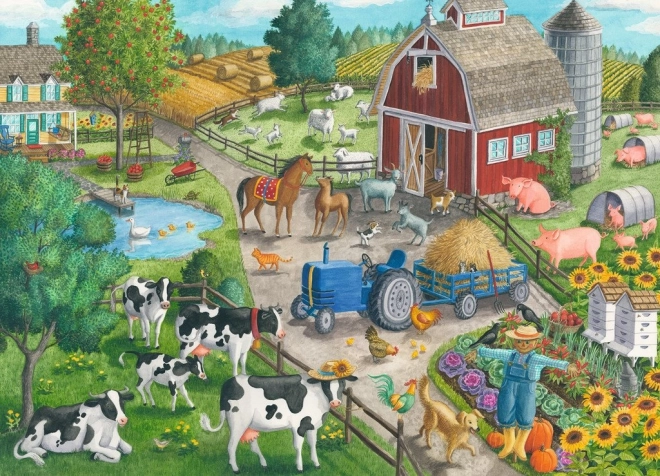 Puzzle Zuhause auf dem Bauernhof 60 Teile RAVENSBURGER