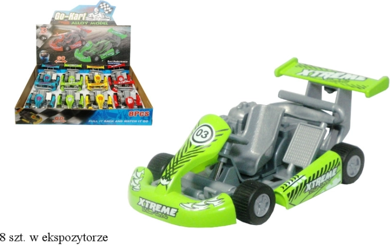 Rennwagen mit Rückzugantrieb